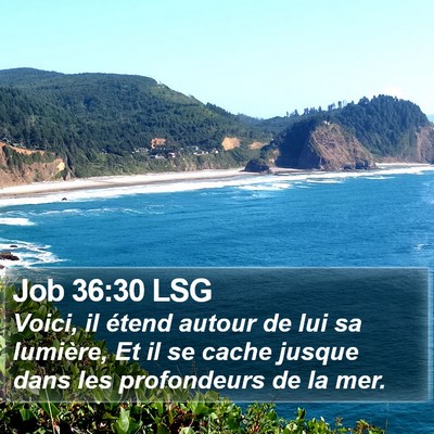 Job 36:30 LSG Bible Verse Image