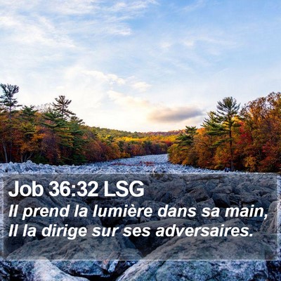 Job 36:32 LSG Bible Verse Image