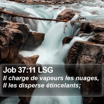 Job 37:11 LSG Bible Verse Image