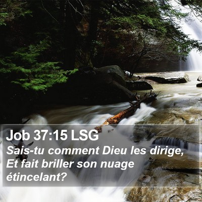 Job 37:15 LSG Bible Verse Image