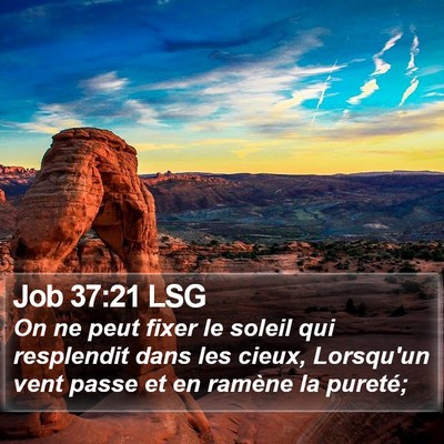 Job 37:21 LSG Bible Verse Image