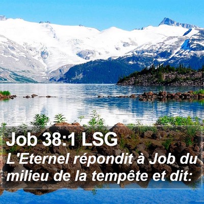 Job 38:1 LSG Bible Verse Image