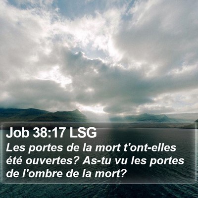 Job 38:17 LSG Bible Verse Image