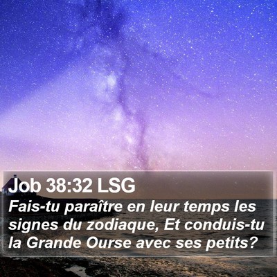 Job 38:32 LSG Bible Verse Image