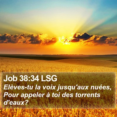 Job 38:34 LSG Bible Verse Image
