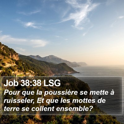 Job 38:38 LSG Bible Verse Image