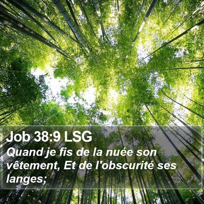 Job 38:9 LSG Bible Verse Image