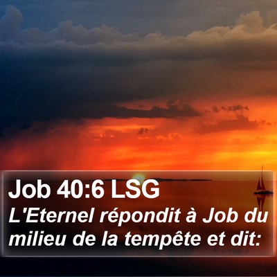 Job 40:6 LSG Bible Verse Image