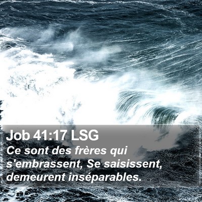 Job 41:17 LSG Bible Verse Image