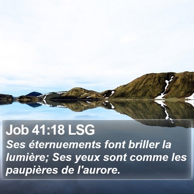 Job 41:18 LSG Bible Verse Image