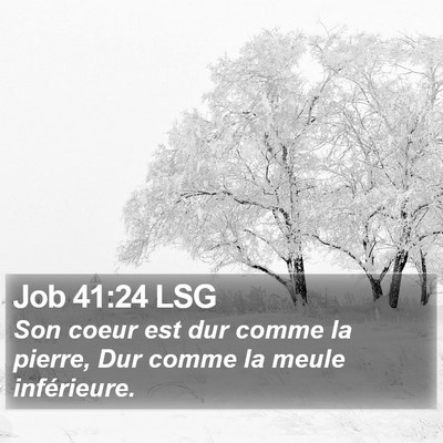 Job 41:24 LSG Bible Verse Image