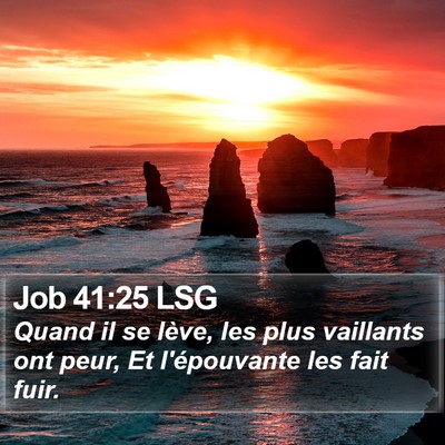 Job 41:25 LSG Bible Verse Image