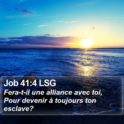 Job 41:4 LSG Bible Verse Image