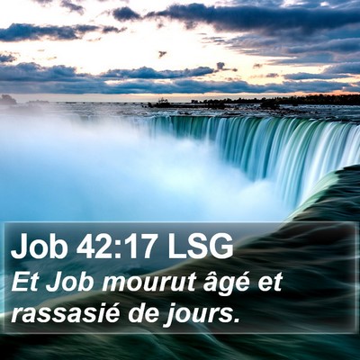Job 42:17 LSG Bible Verse Image