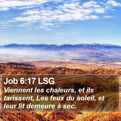Job 6:17 LSG Bible Verse Image
