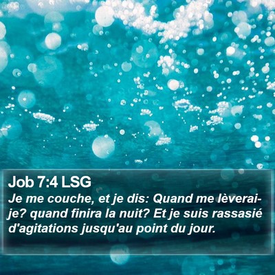 Job 7:4 LSG Bible Verse Image
