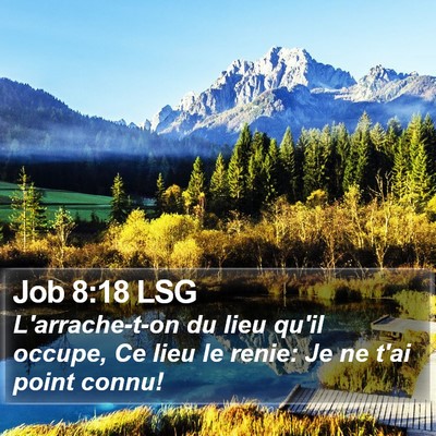 Job 8:18 LSG Bible Verse Image