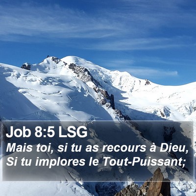 Job 8:5 LSG Bible Verse Image