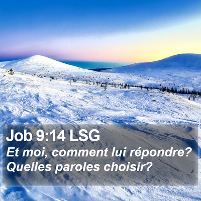 Job 9:14 LSG Bible Verse Image