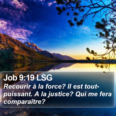 Job 9:19 LSG Bible Verse Image