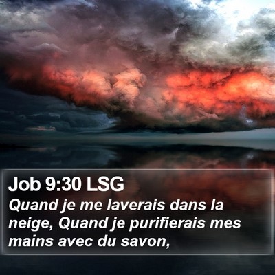 Job 9:30 LSG Bible Verse Image