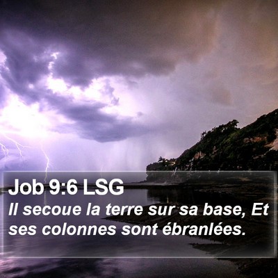 Job 9:6 LSG Bible Verse Image
