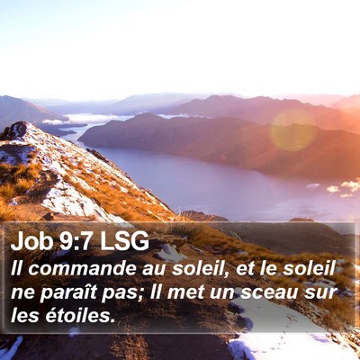 Job 9:7 LSG Bible Verse Image