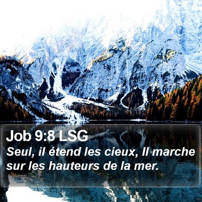 Job 9:8 LSG Bible Verse Image