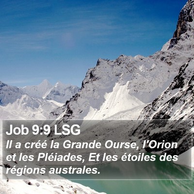 Job 9:9 LSG Bible Verse Image