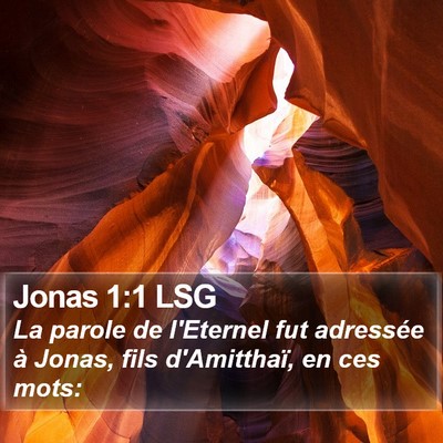Jonas 1:1 LSG Bible Verse Image