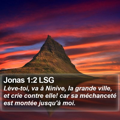 Jonas 1:2 LSG Bible Verse Image