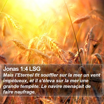 Jonas 1:4 LSG Bible Verse Image