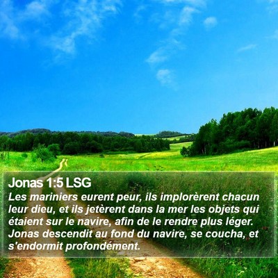 Jonas 1:5 LSG Bible Verse Image