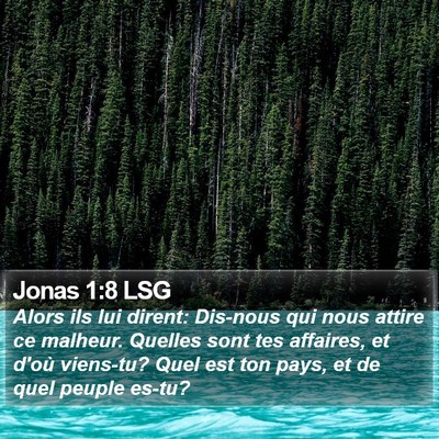 Jonas 1:8 LSG Bible Verse Image