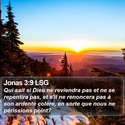 Jonas 3:9 LSG Bible Verse Image