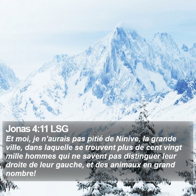Jonas 4:11 LSG Bible Verse Image