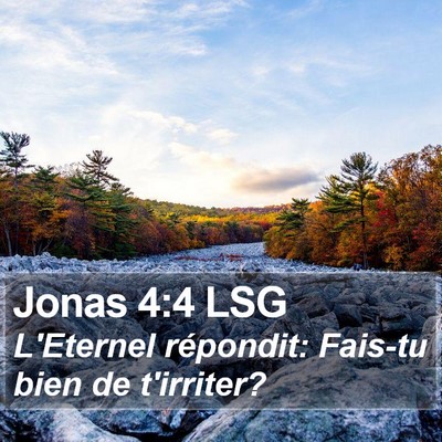 Jonas 4:4 LSG Bible Verse Image