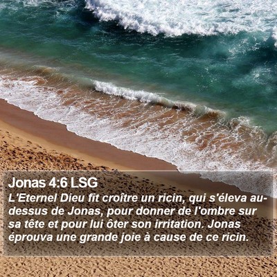 Jonas 4:6 LSG Bible Verse Image