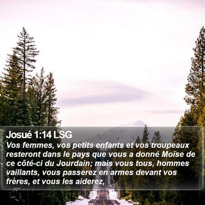 Josué 1:14 LSG Bible Verse Image