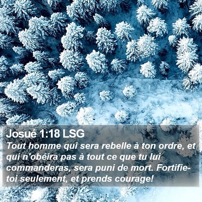 Josué 1:18 LSG Bible Verse Image