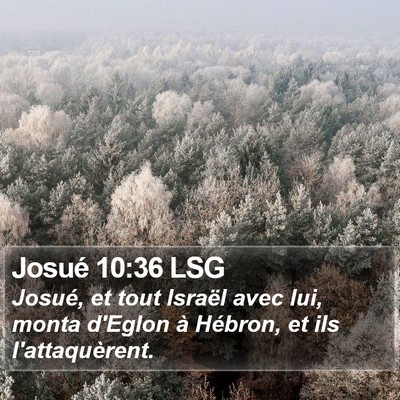 Josué 10:36 LSG Bible Verse Image