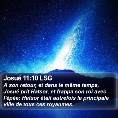 Josué 11:10 LSG Bible Verse Image