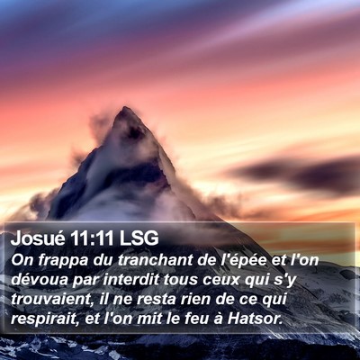 Josué 11:11 LSG Bible Verse Image