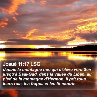 Josué 11:17 LSG Bible Verse Image