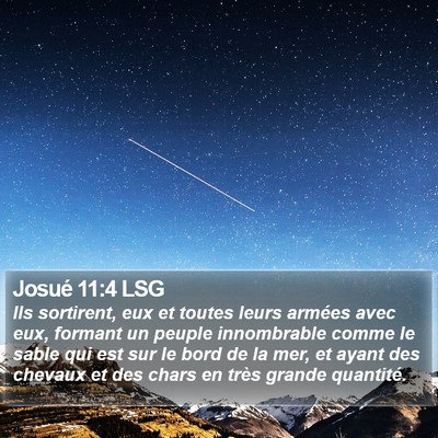 Josué 11:4 LSG Bible Verse Image