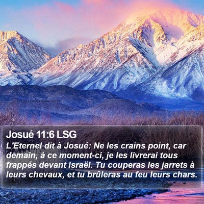 Josué 11:6 LSG Bible Verse Image