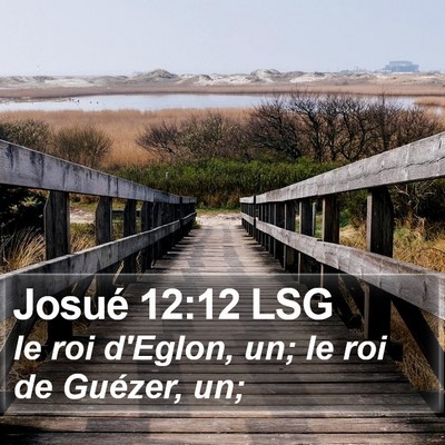 Josué 12:12 LSG Bible Verse Image