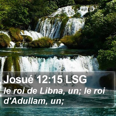 Josué 12:15 LSG Bible Verse Image