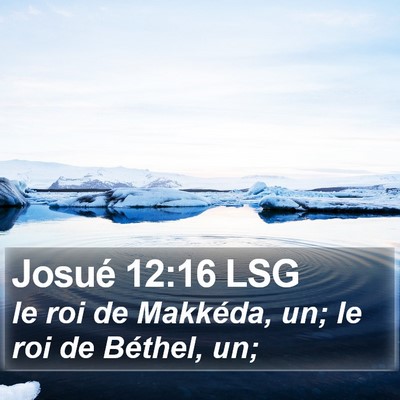 Josué 12:16 LSG Bible Verse Image