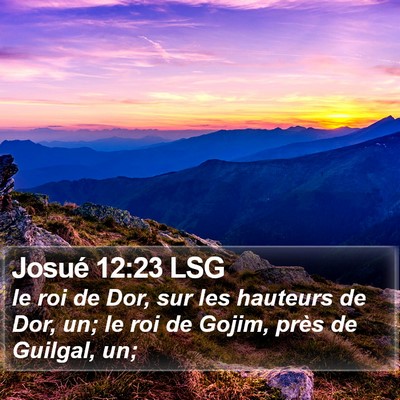 Josué 12:23 LSG Bible Verse Image
